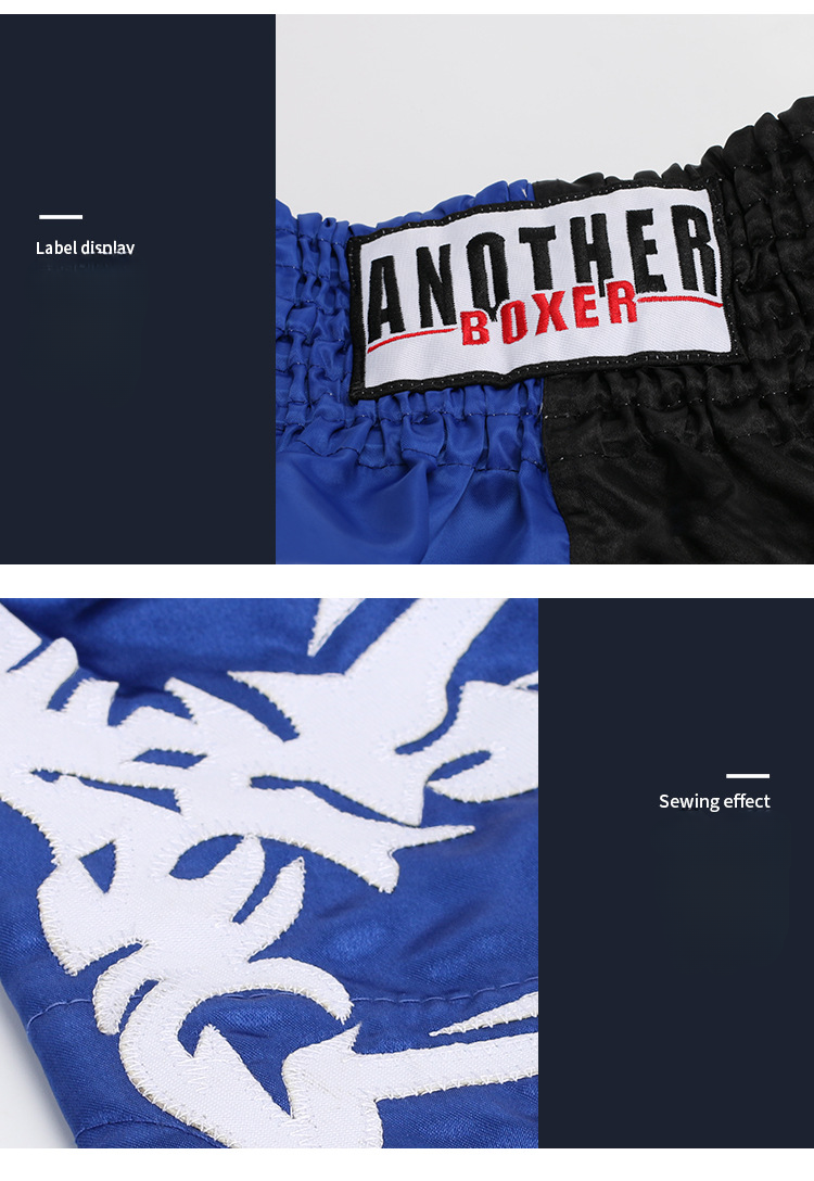 2025 New Boxing Shorts Fighting Training Clothing Martial Arts Clothing Multi Color Splicing Muay Thai_voghion.com